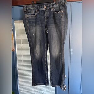 SILVER TWISTED CAPRI 
GREAT SHAPE